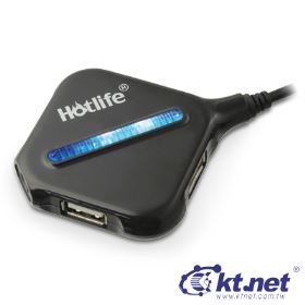 Hotlife RAY FISH USB2.0 4埠 HUB 黑色