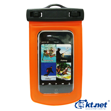 手機防水袋-厚板橙-中