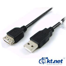 USB2.0 A公A母 訊號延長線 3米 磁環防干擾