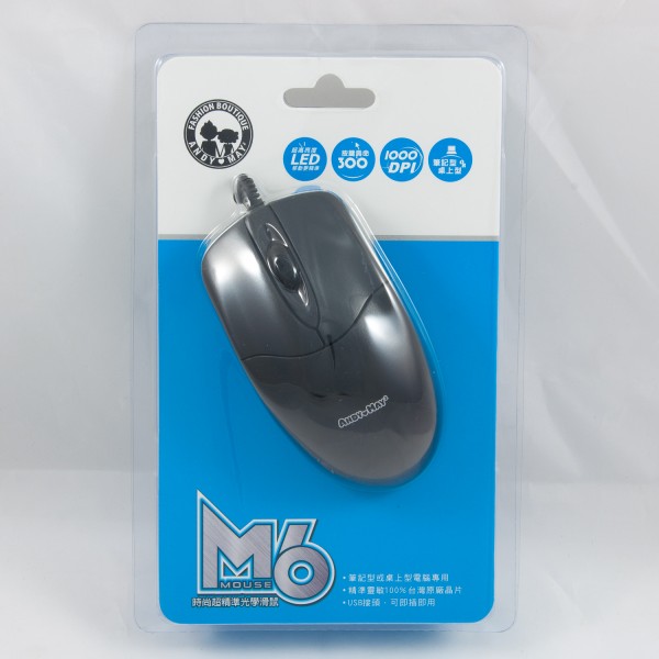 M6精準光學鼠/USB 黑