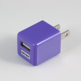 【安迪美眉】DB-110-2 USB充電器(5V/1A)-紫