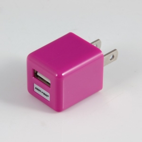 【安迪美眉】DB-110-4 USB充電器(5V/1A)-粉