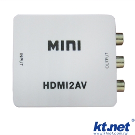 HDMI數位轉成AV類比影音訊號轉換器◆將HDMI數位訊號轉成AV類比影音訊號◆最大解析度1080P◆USB供電