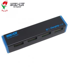 嘻哈部落Seehot USB2.0 4PORT HUB 黑(SH-H808+)