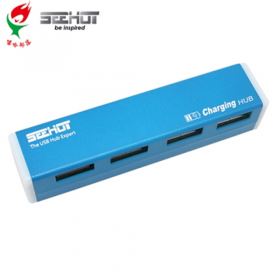 嘻哈部落Seehot USB2.0 4PORT HUB 藍(SH-H808+)