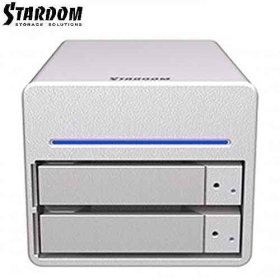 STARDOM 3.5吋/2.5吋2bay磁碟陣列