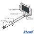 KTNET 藍芽自拍桿溝L大夾  勾槽設計手機不自轉
