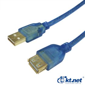 USB2.0 A公A母 磁環1.8M 鍍金