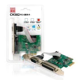 CH382-1S1P 雙用擴充卡   CH382L高速晶片 PCI Express ×1介面