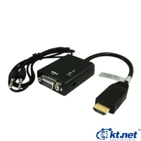 HDMI 轉 VGA  聲音輸出 轉接線(含音源輸出)