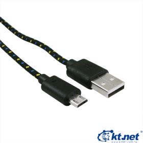 USB轉Micro USB 花線 2M 黑
