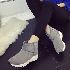 冬季韓版明星同款SW短靴女平跟尖頭鞋雪地靴棉女保暖鞋加厚絨運動-b-8灰色/35